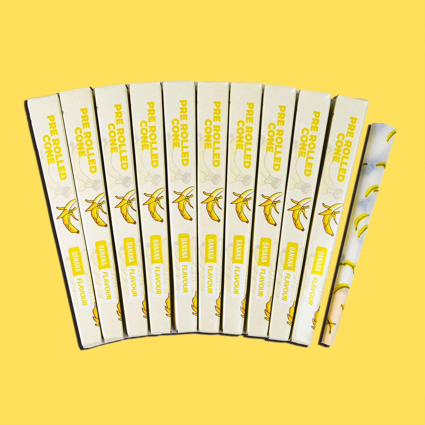 Banana Flavoured Pre Rolled Cones