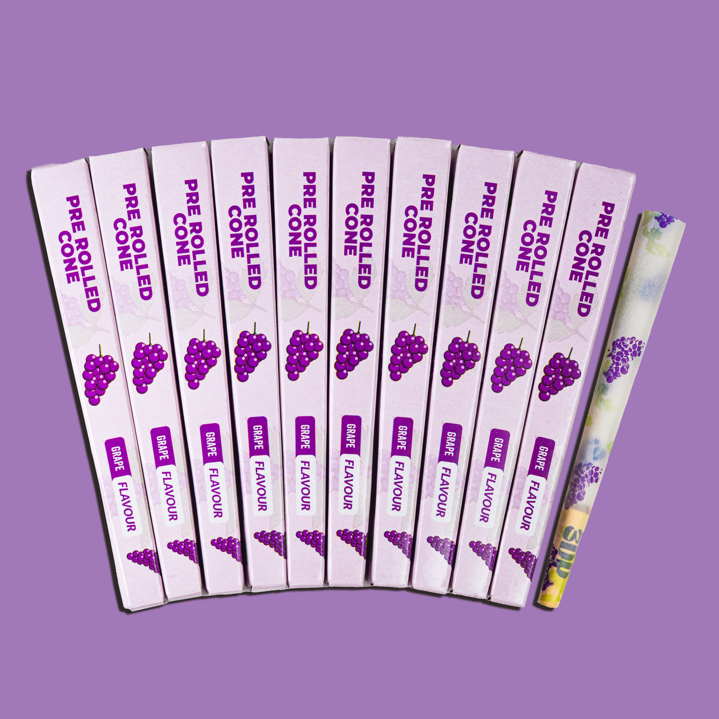 Grape Flavoured Pre Rolled Cones